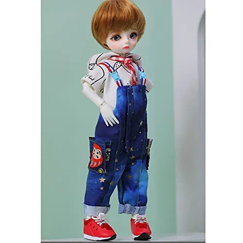 1/6 SD Doll BJD Dolls Full Set 28.2cm Ball Jointed Dolls Toy Surprise Gift for Girls, Action Figure   Makeup   Cowboy Clothes   Wig   Shoes