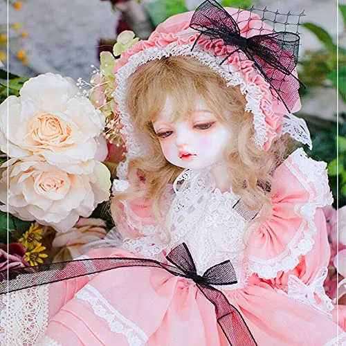 16" 1/4 BJD Doll Girl Ball Jointed Body Full Set Outfit Closed Eyes Wig Toy Gift