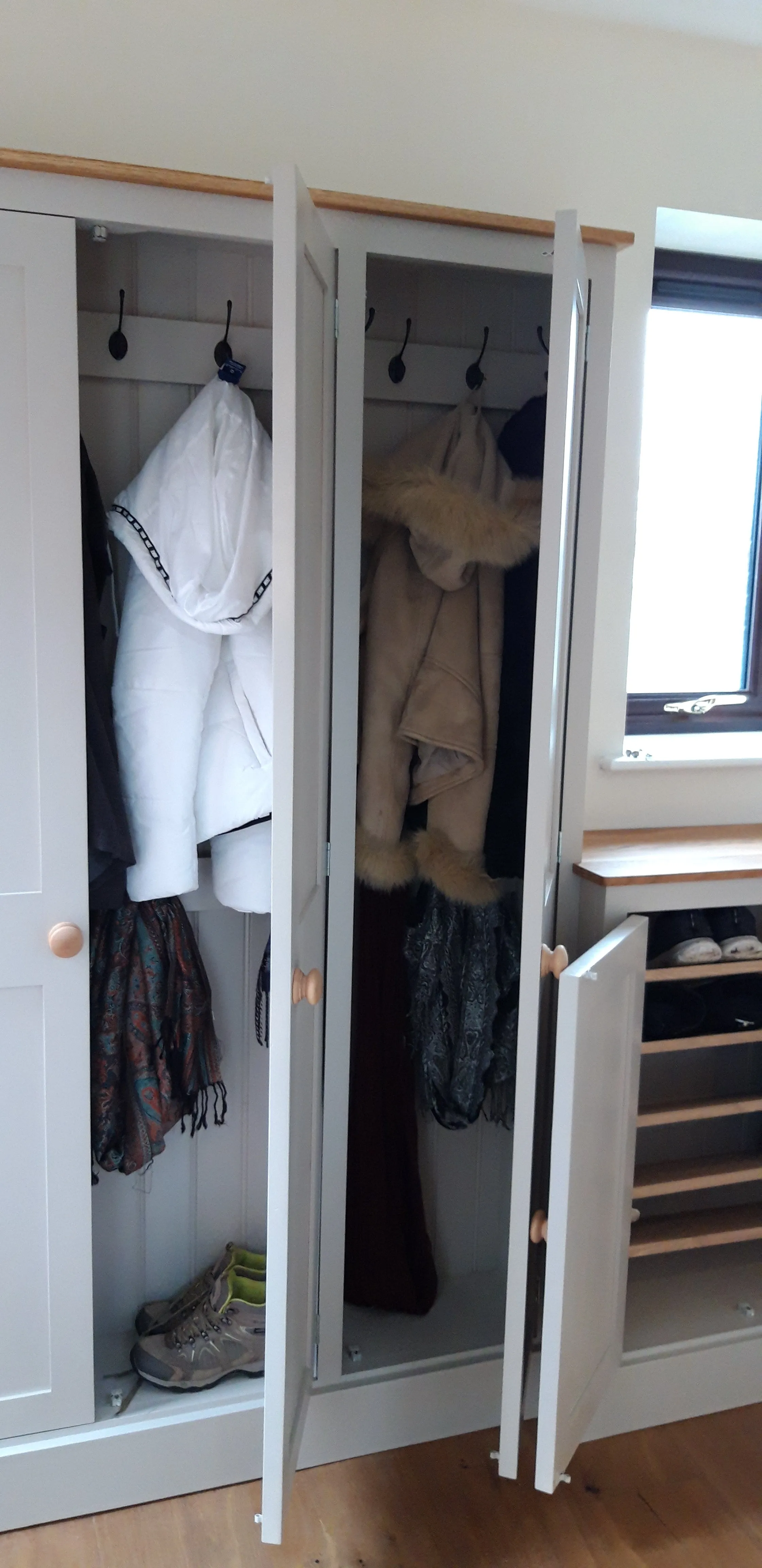 **5 Door Coat and Shoe Storage Combination Cupboard -OPTION 2