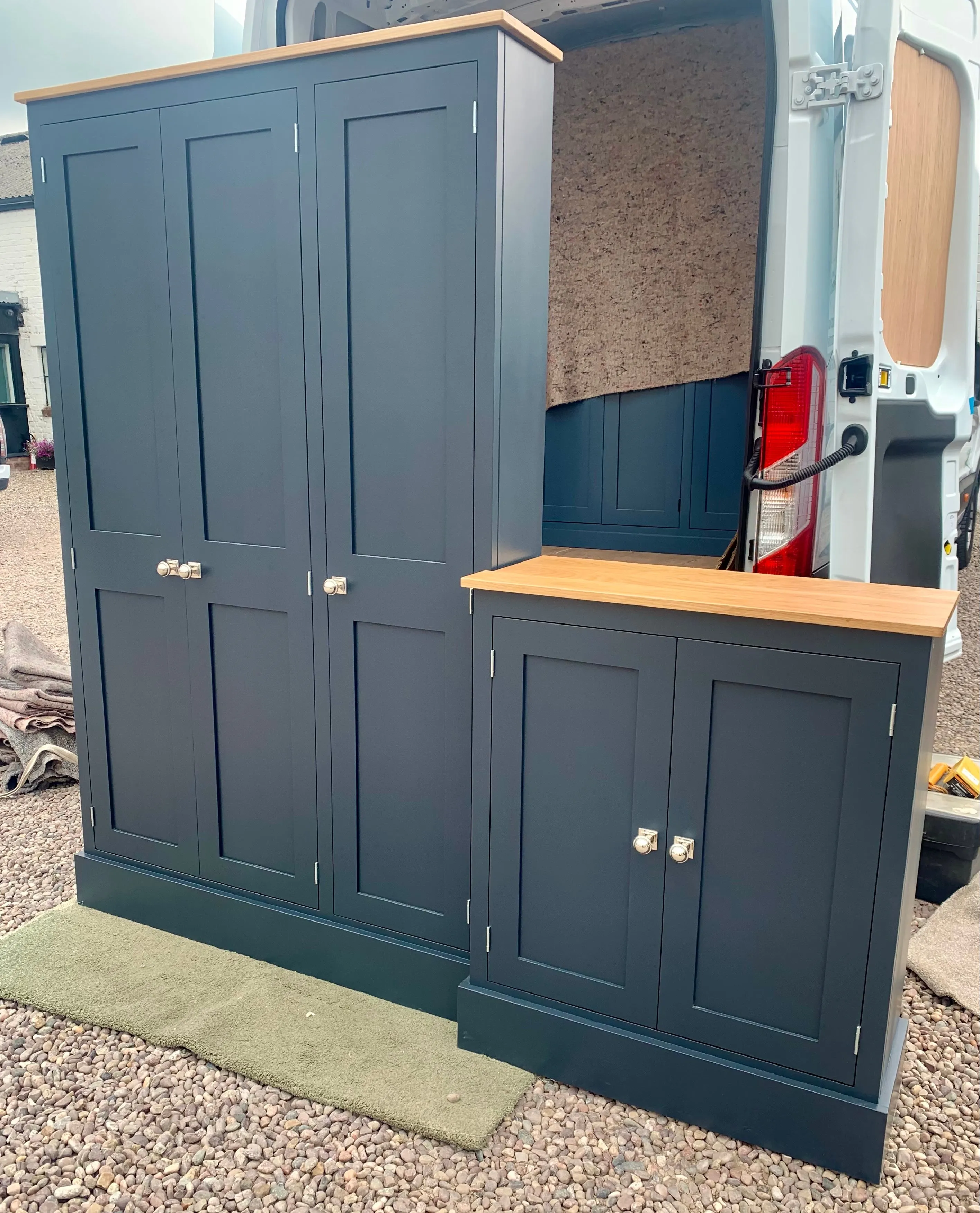 **5 Door Coat and Shoe Storage Combination Cupboard -OPTION 2