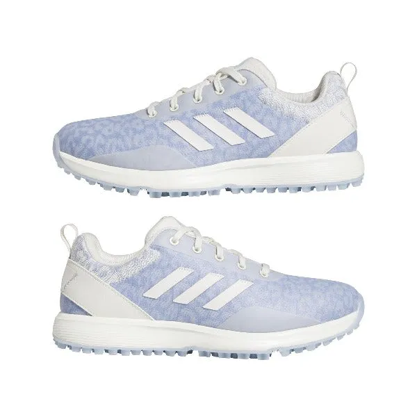 adidas Ladies S2G SL Golf Shoes - Blue Dawn/ Chalk White / Chalk White