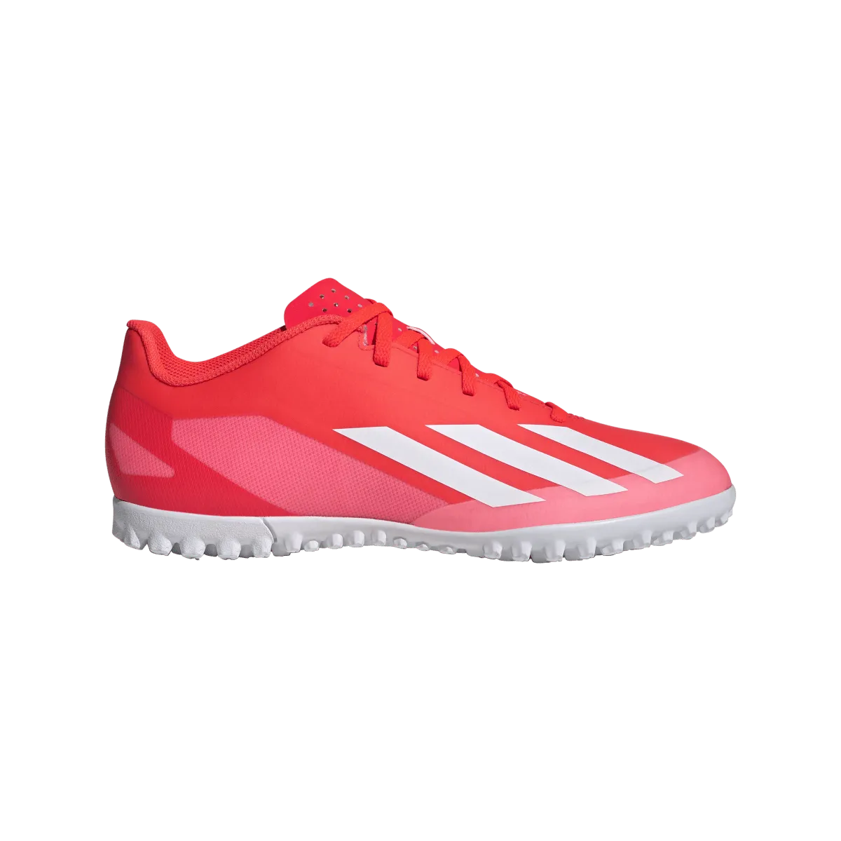 adidas X Crazyfast Club Turf Adult Soccer Shoes IF0724 Solar Red/White/Yellow
