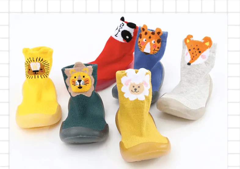 Animal Design Anti-Skid Baby/Toddler Shoes Socks (6 - 36 months)