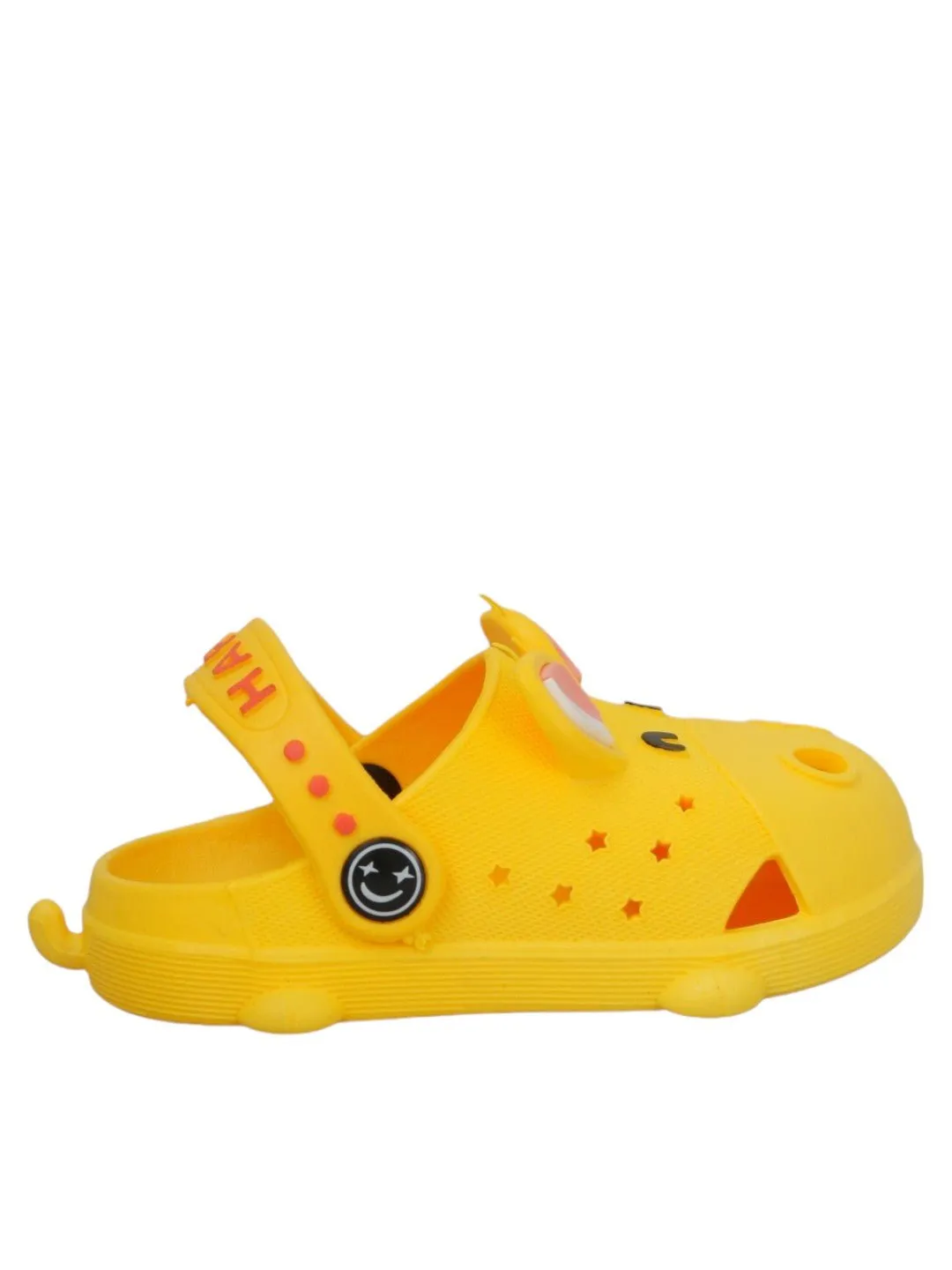 Cheerful Yellow Animal-Themed Clogs for Girls