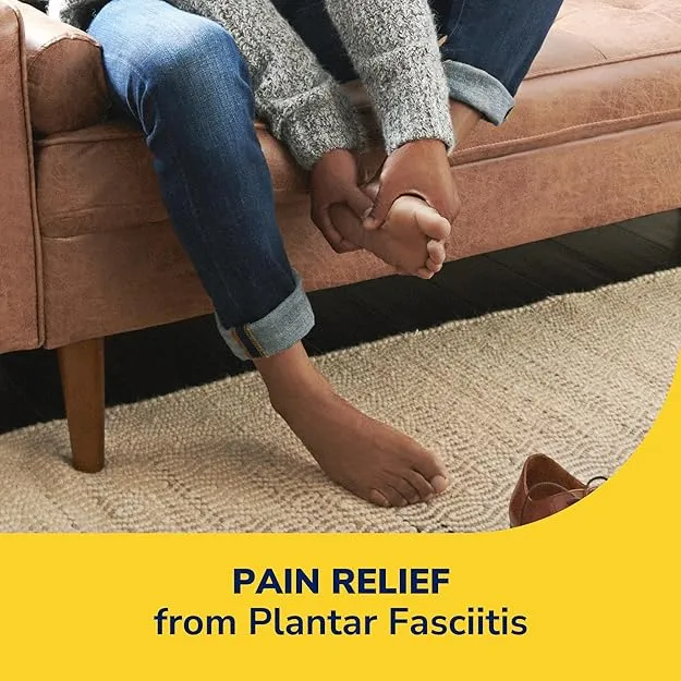 Dr. Scholl's Plantar Fasciitis Pain Patches with Hydrogel Flexible Technology, 8 Ct // Clinically Tested 12-Hour Daily Pain Relief - Contours to Your Foot - with Lidocaine & Menthol, 8 Treatments