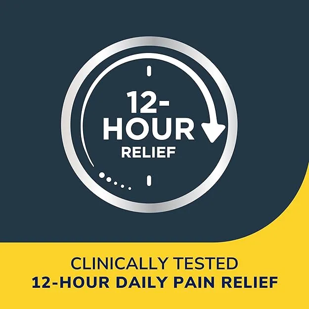Dr. Scholl's Plantar Fasciitis Pain Patches with Hydrogel Flexible Technology, 8 Ct // Clinically Tested 12-Hour Daily Pain Relief - Contours to Your Foot - with Lidocaine & Menthol, 8 Treatments