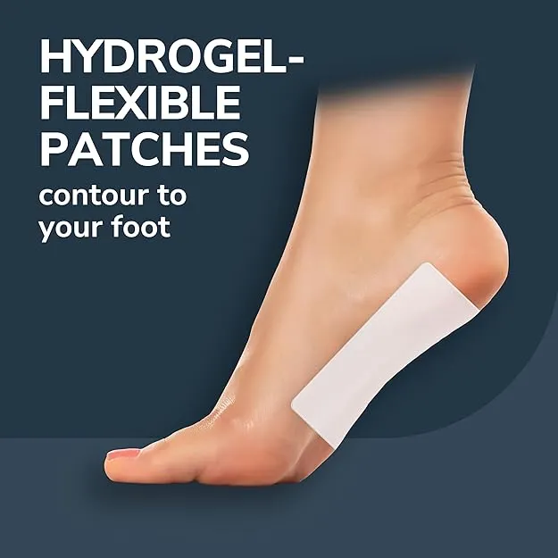 Dr. Scholl's Plantar Fasciitis Pain Patches with Hydrogel Flexible Technology, 8 Ct // Clinically Tested 12-Hour Daily Pain Relief - Contours to Your Foot - with Lidocaine & Menthol, 8 Treatments