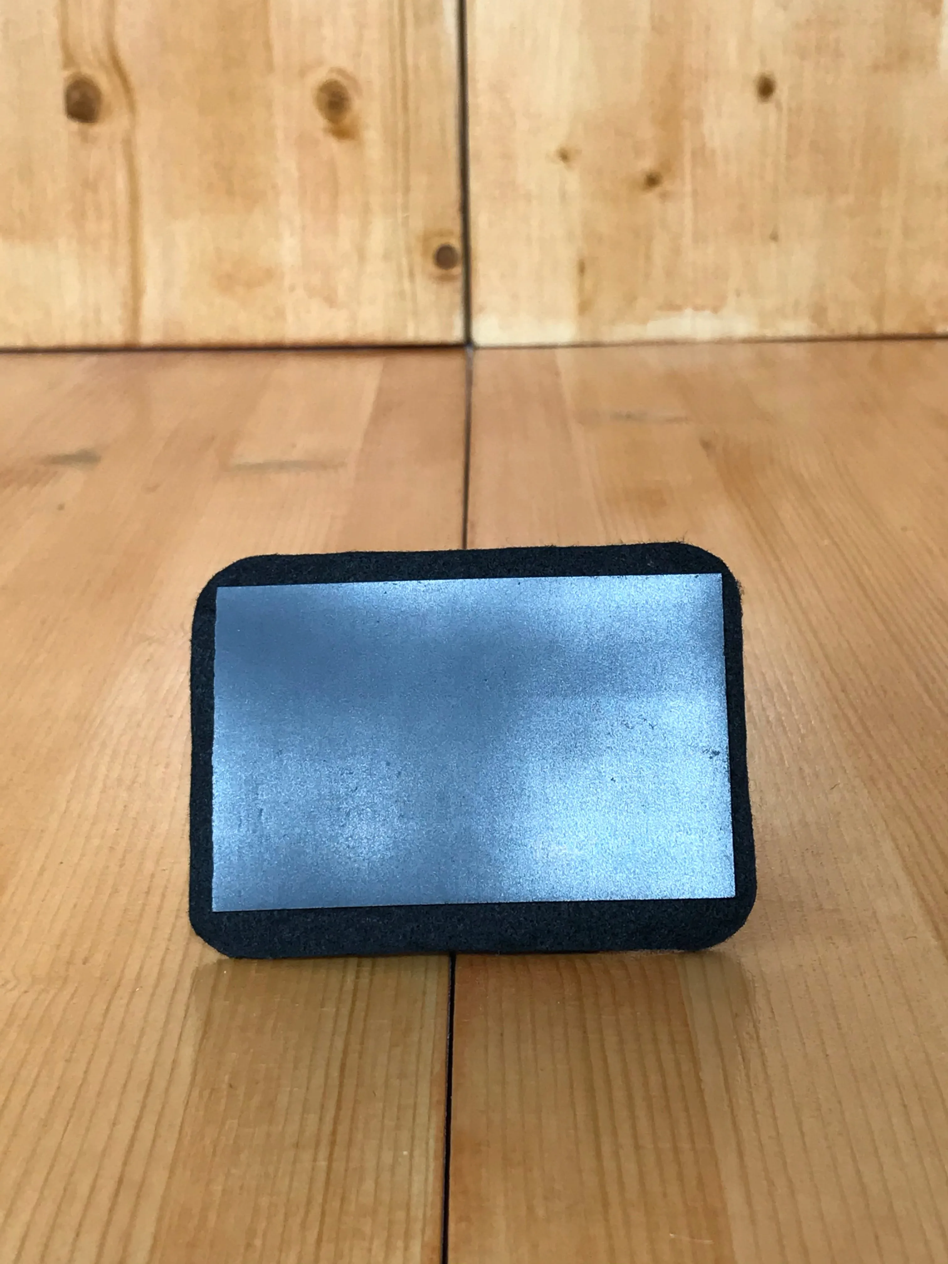 Fight Junkie Silver Square Magnetic Patch
