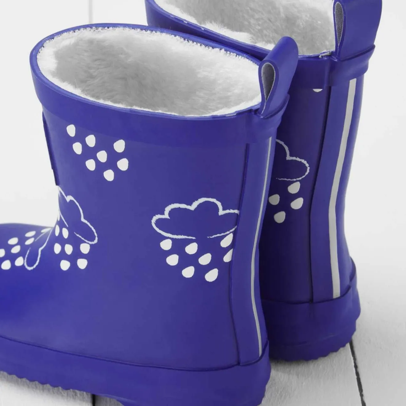 Grass & Air Kids Colour Changing Wellies (Inky Blue)