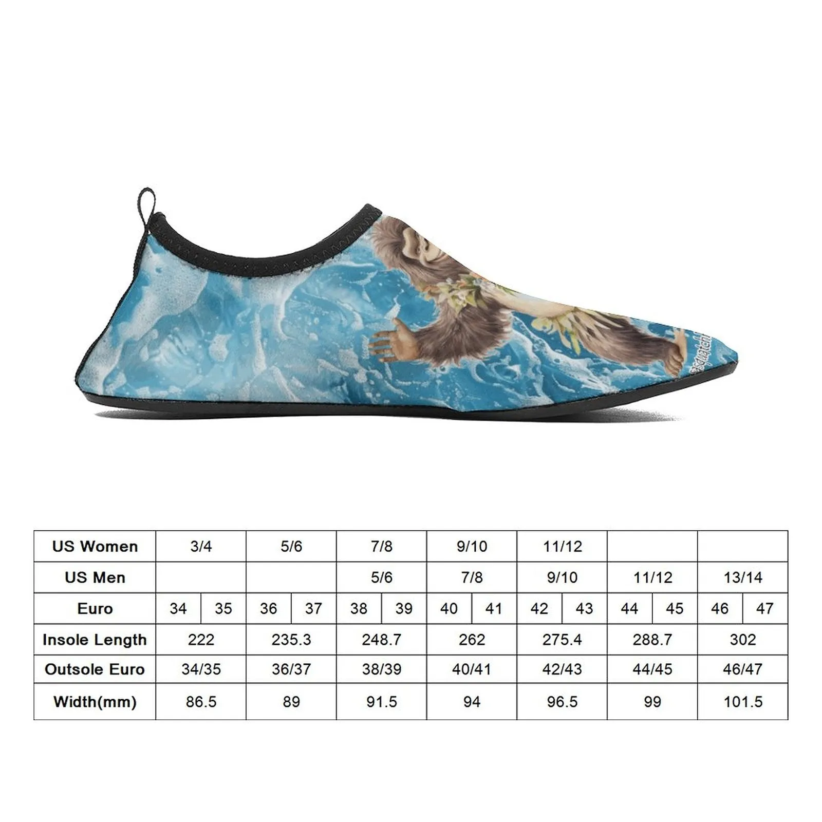 Hula Beach Sasquatch Quick Dry Water Shoes for Beach, Pool and Water Activities