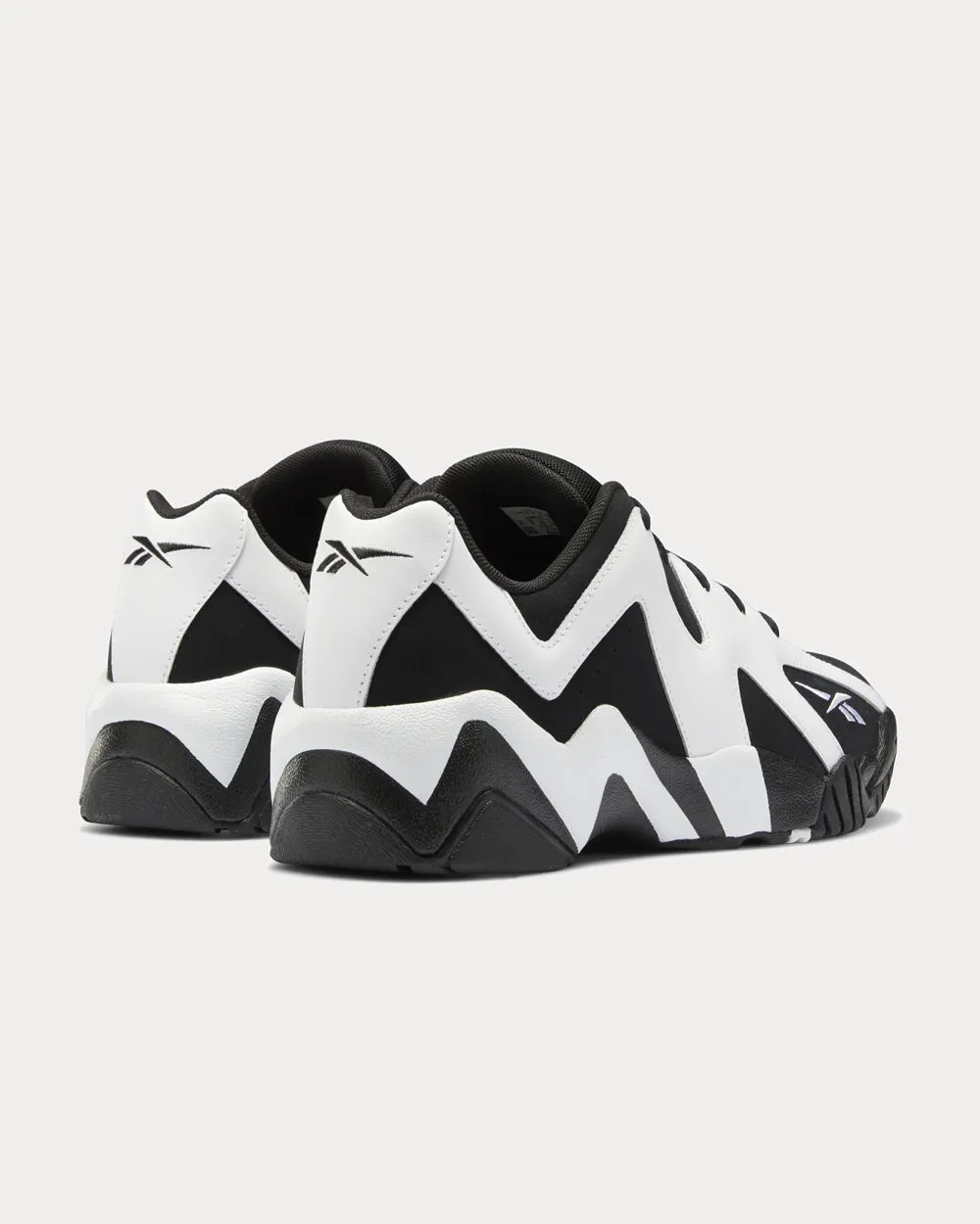 Kamikaze II White & Black Low Top Sneakers