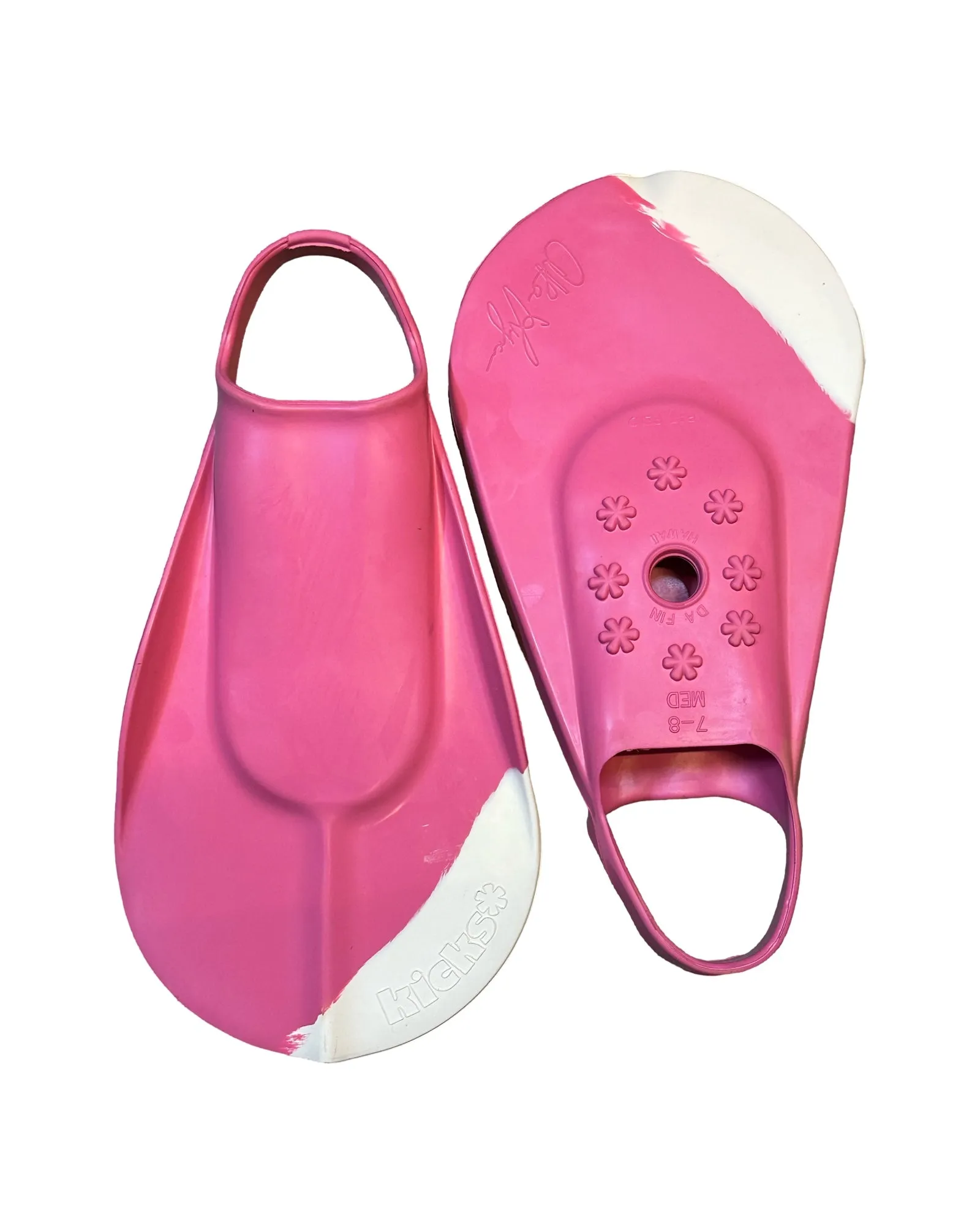Kicks Fins Pink/White