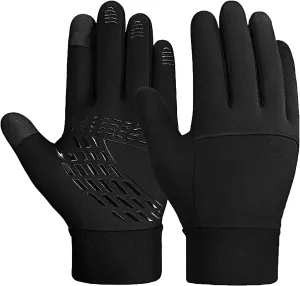 Kids Winter Gloves Thick Soft Fleece Warm Touch Screen Anti-Slip for Boys Girls 3-15 Years Cycling School