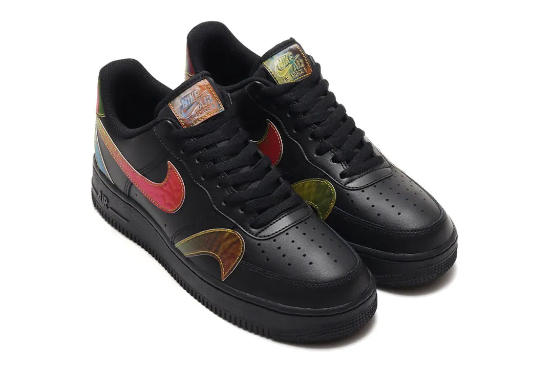 Men's Nike Air Force 1 '07 LV8 "Misplaced Swoosh" (Black/Multicolor)(CK7214-001)
