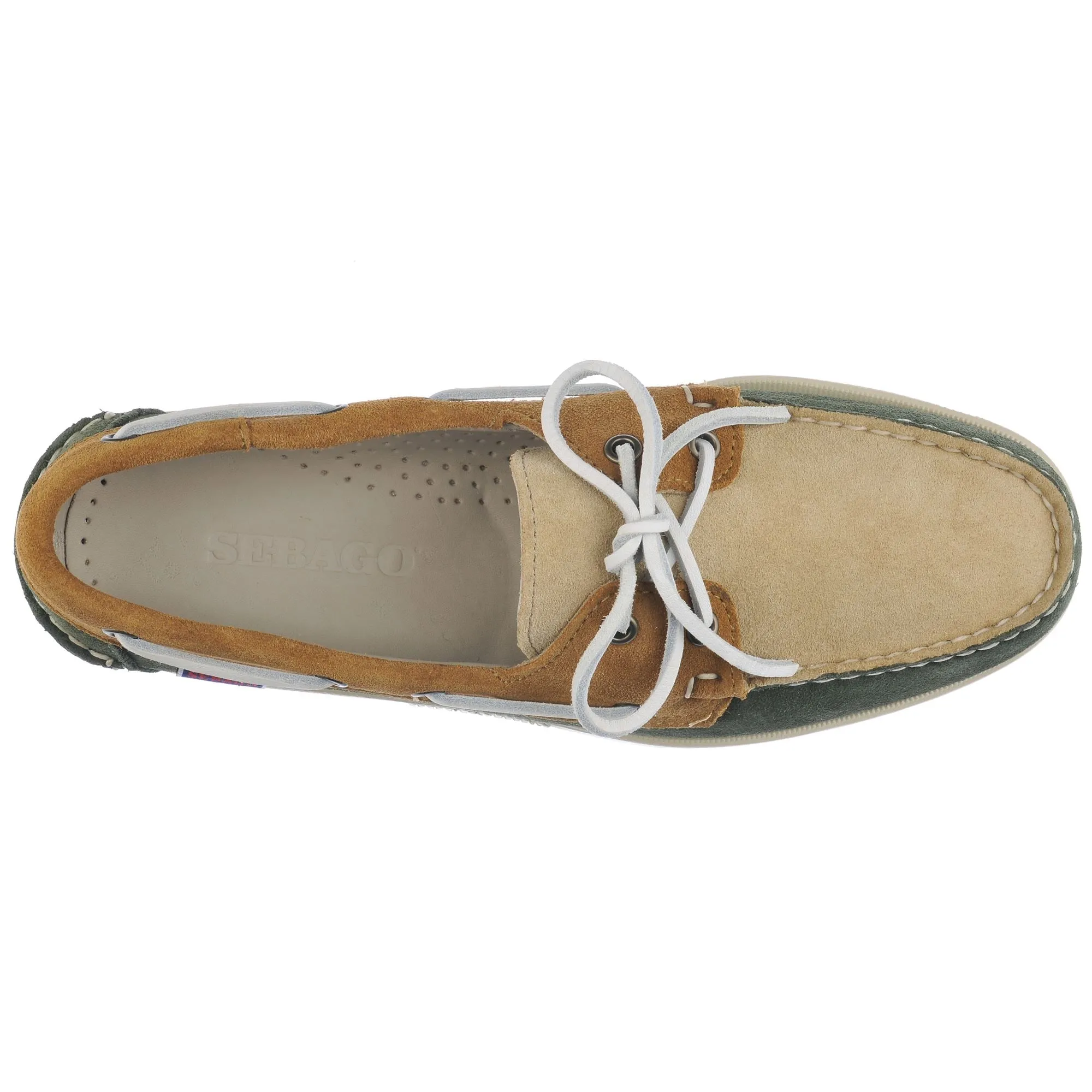 PORTLAND JIB - Docksides - Mocassin - Man - GREEN THYME-TAUPE-CUOIO