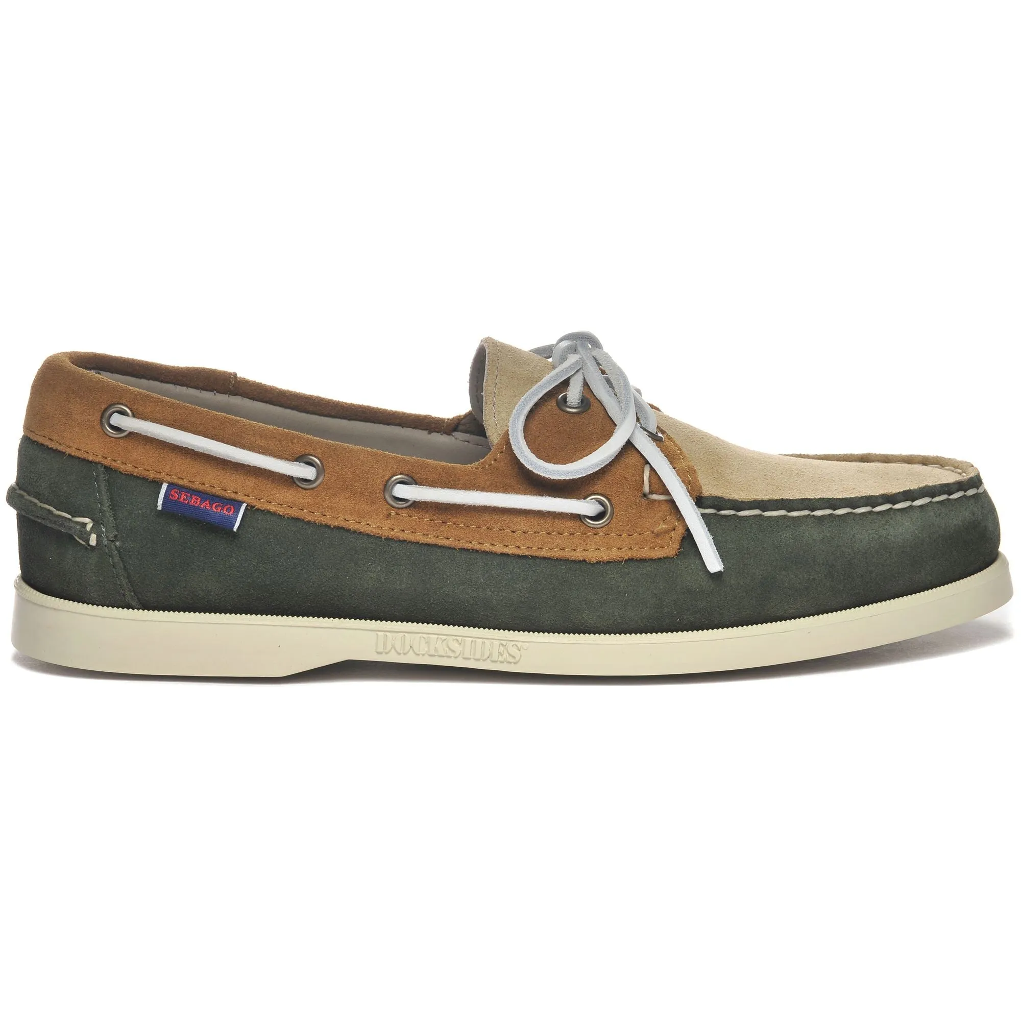 PORTLAND JIB - Docksides - Mocassin - Man - GREEN THYME-TAUPE-CUOIO