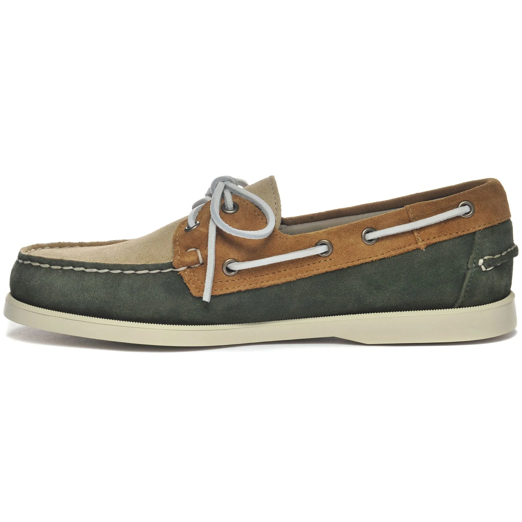 PORTLAND JIB - Docksides - Mocassin - Man - GREEN THYME-TAUPE-CUOIO
