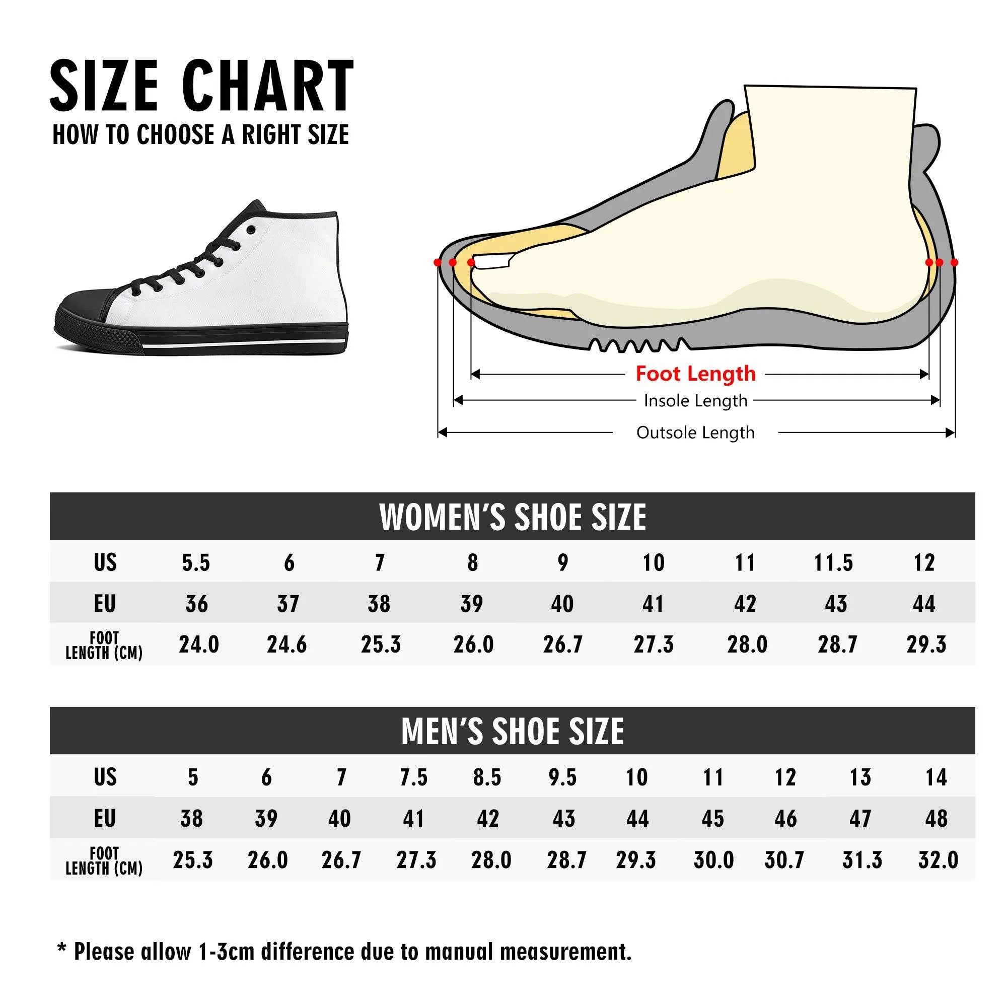 Scribbled Clover Mens High Top Canvas Shoes