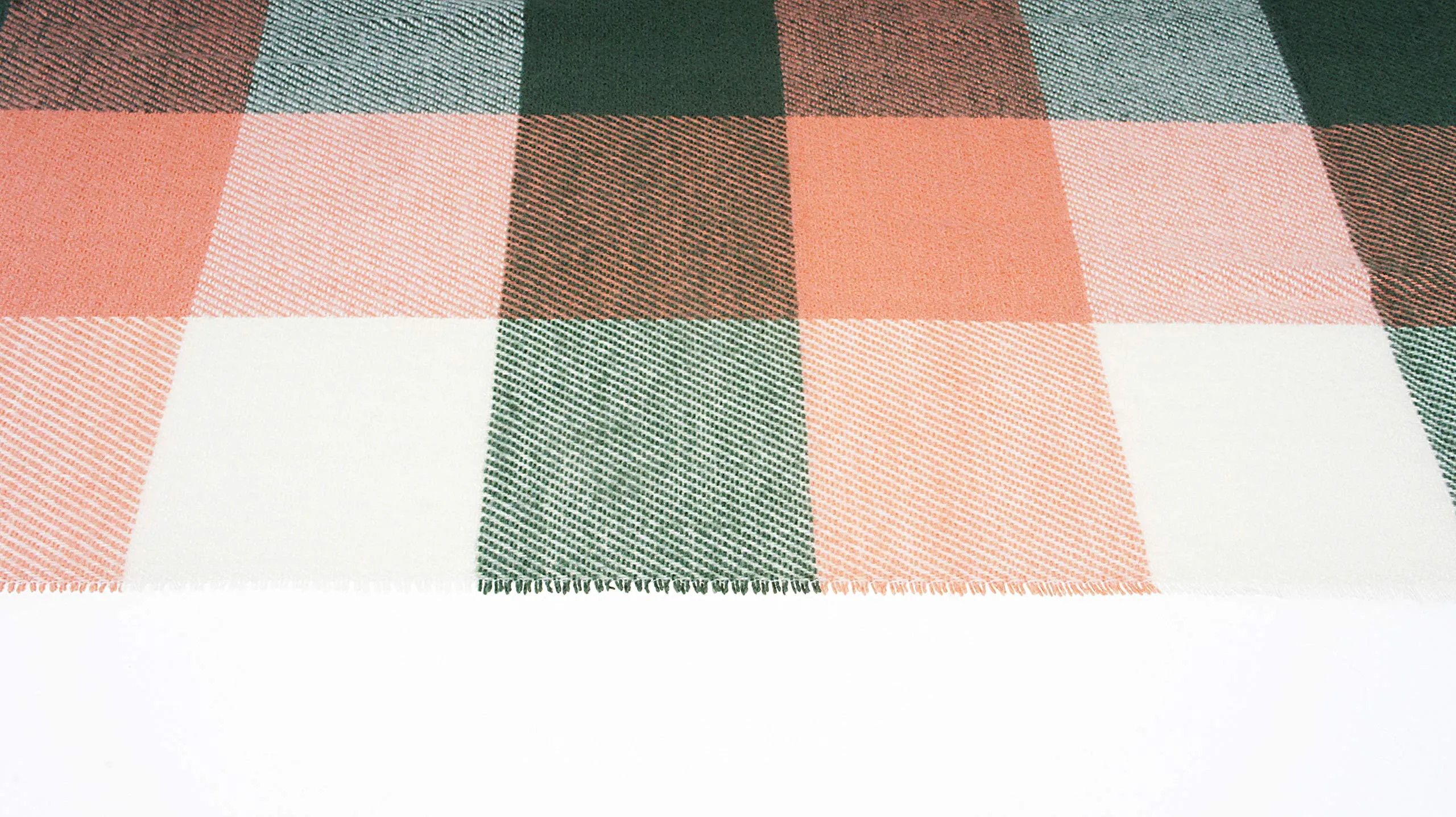 Soft Light Weight Plaid Cashmere Scarf