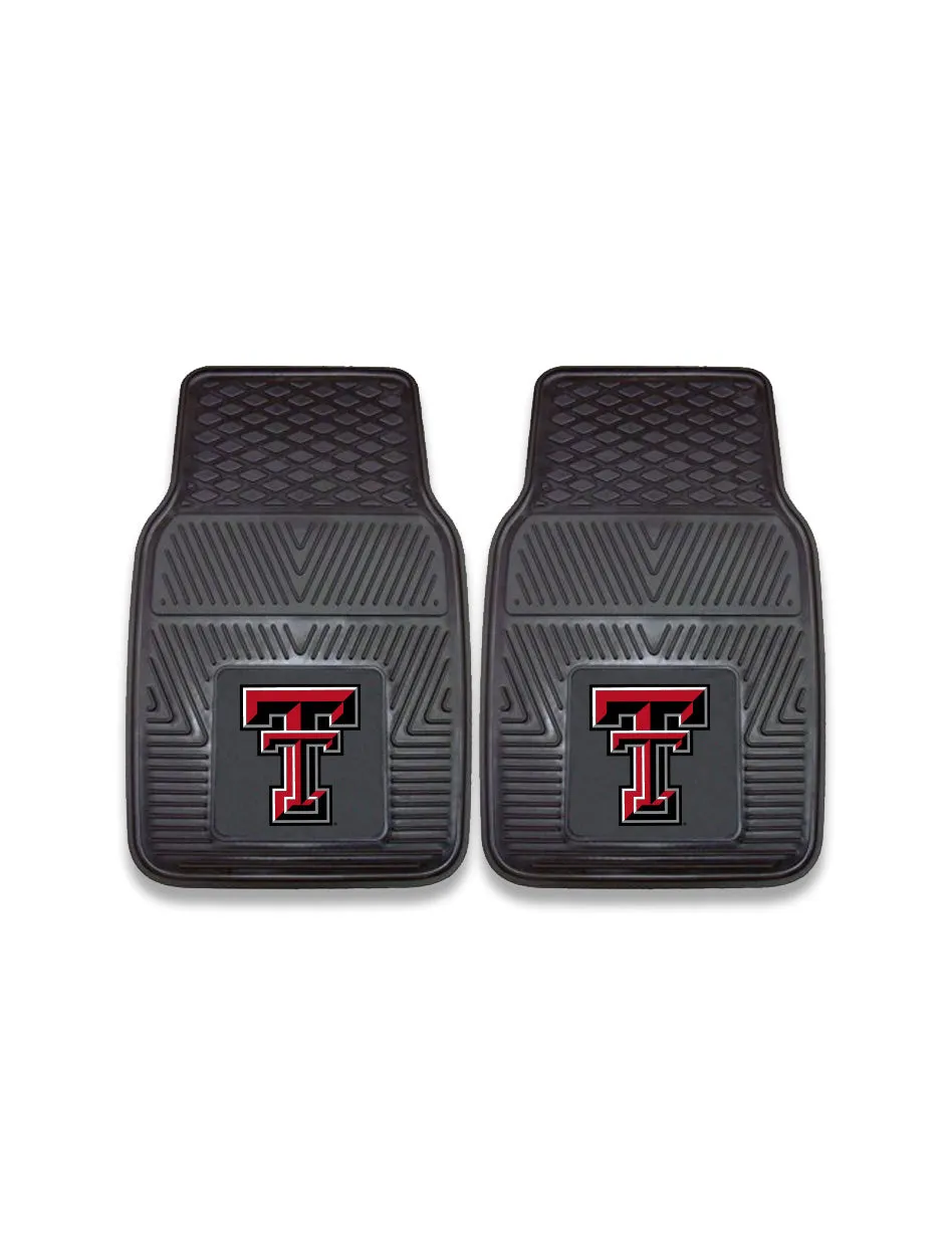 Texas Tech 2 piece Front Seat Car Mat Set