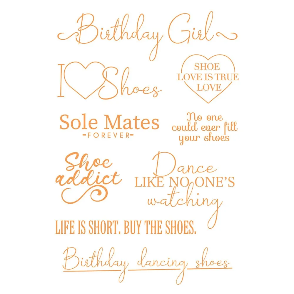 Tonic Studios - I Love Shoes Stamp Set - 5174e