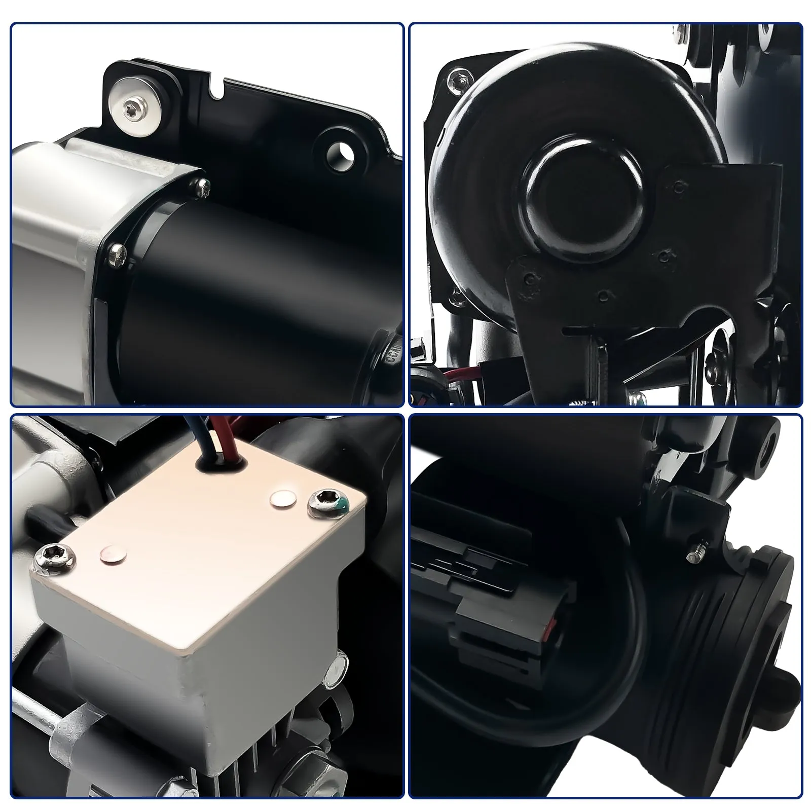 VIGOR Air Suspension Compressor Pump Compatible with 2007-2018 Ford Expedition and Lincoln Navigator Car, OEM Replace Part Number 7L1Z5319AE, 7L1Z5319A