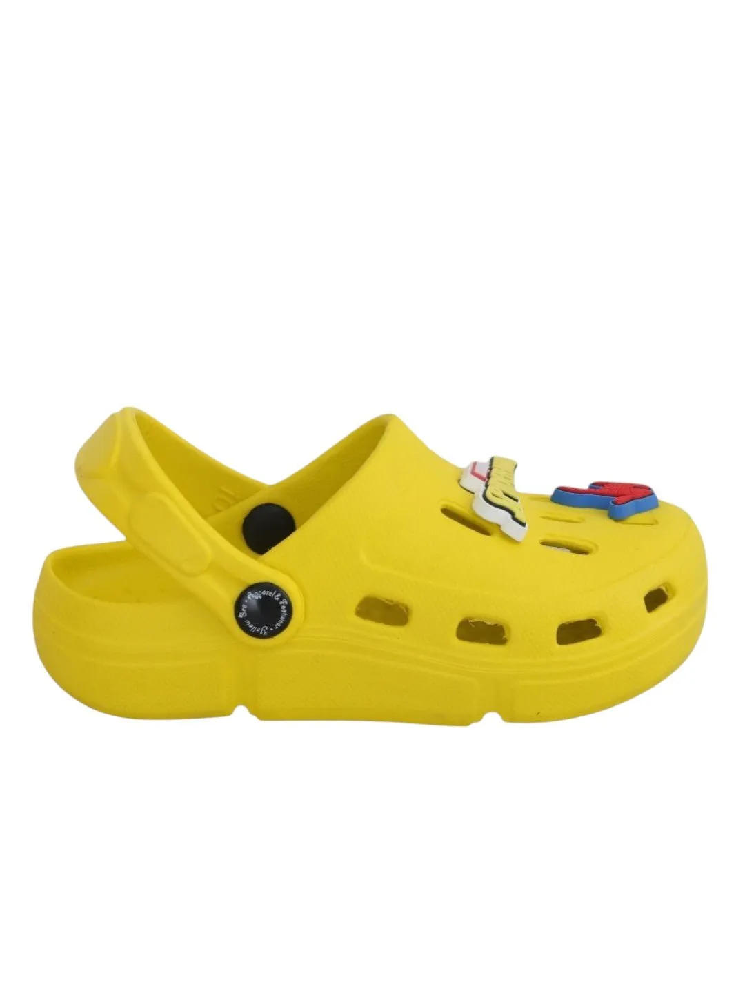 Yellow Bee Boys’ Marvel Spider-Man Clogs with Web & Hero Charms – Yellow